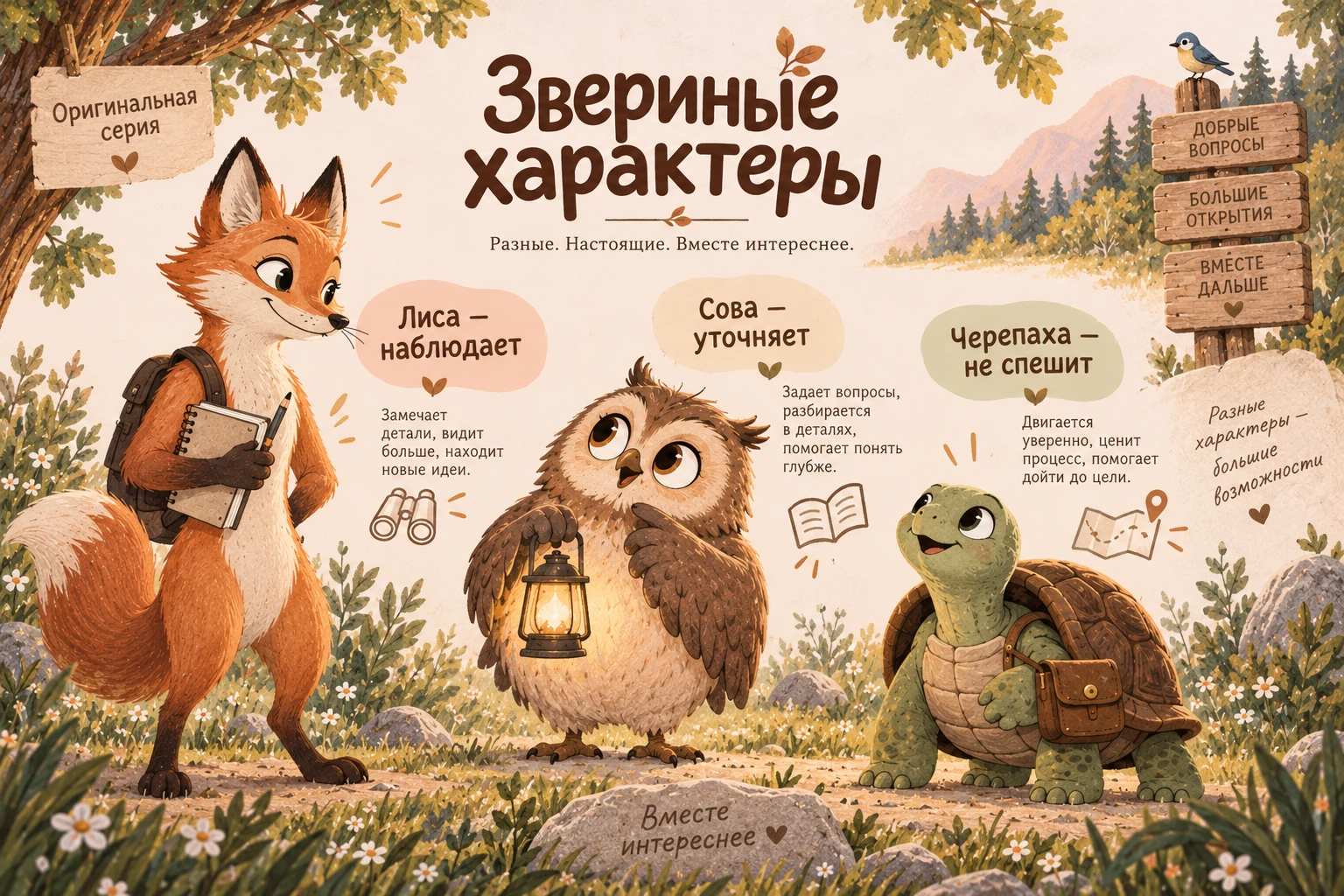 Звериные характеры: Знакомство