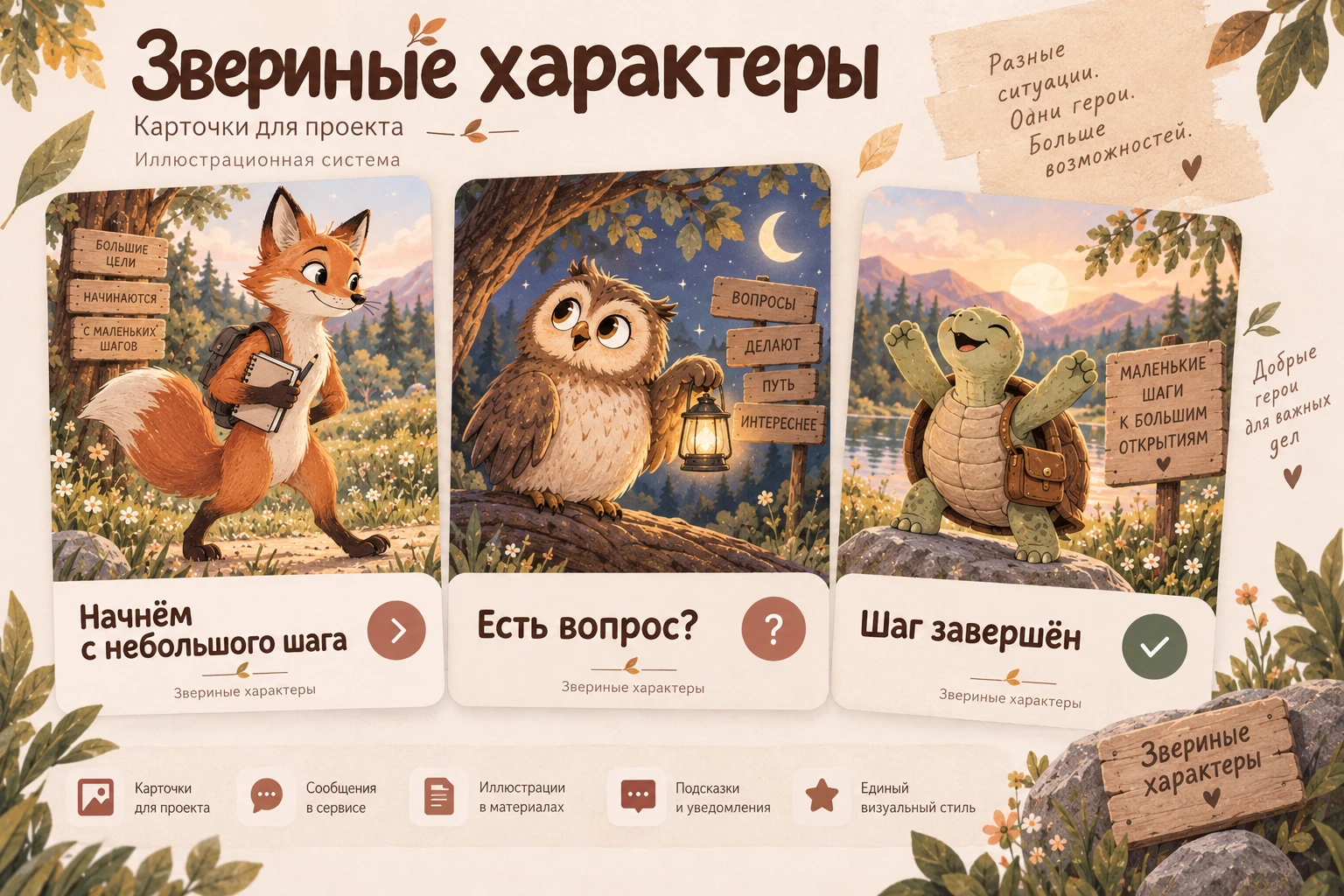 Звериные характеры: Применение серии
