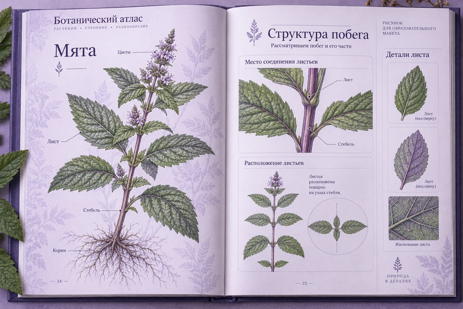 Ботанический атлас: Структура побега