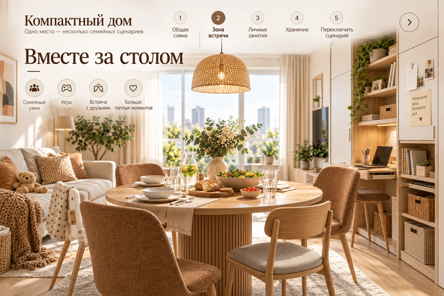 Компактный дом: Зона встречи