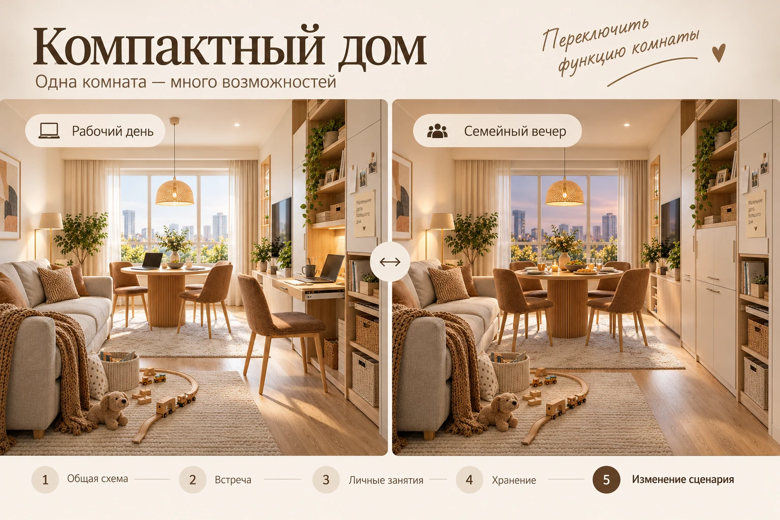 Компактный дом: Изменение сценария