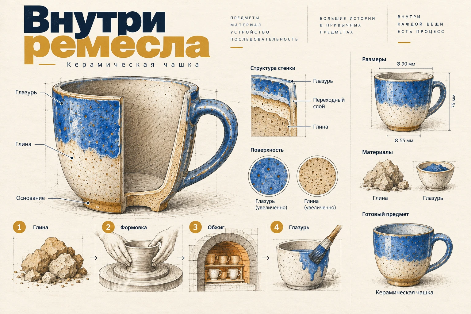 Внутри ремесла: Керамическая чашка