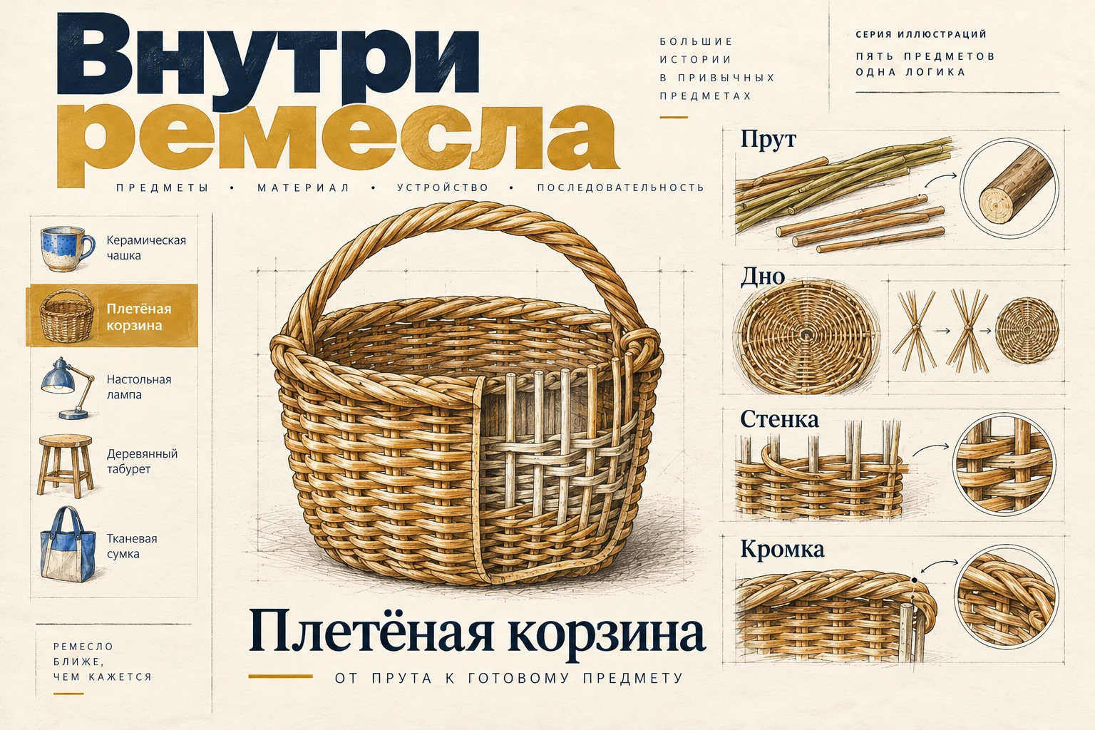 Внутри ремесла: Плетёная корзина