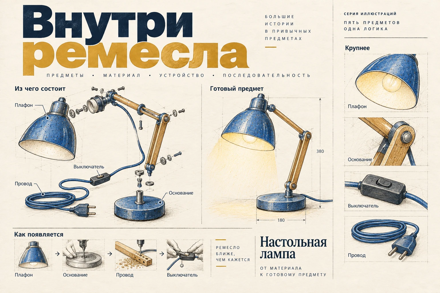 Внутри ремесла: Настольная лампа