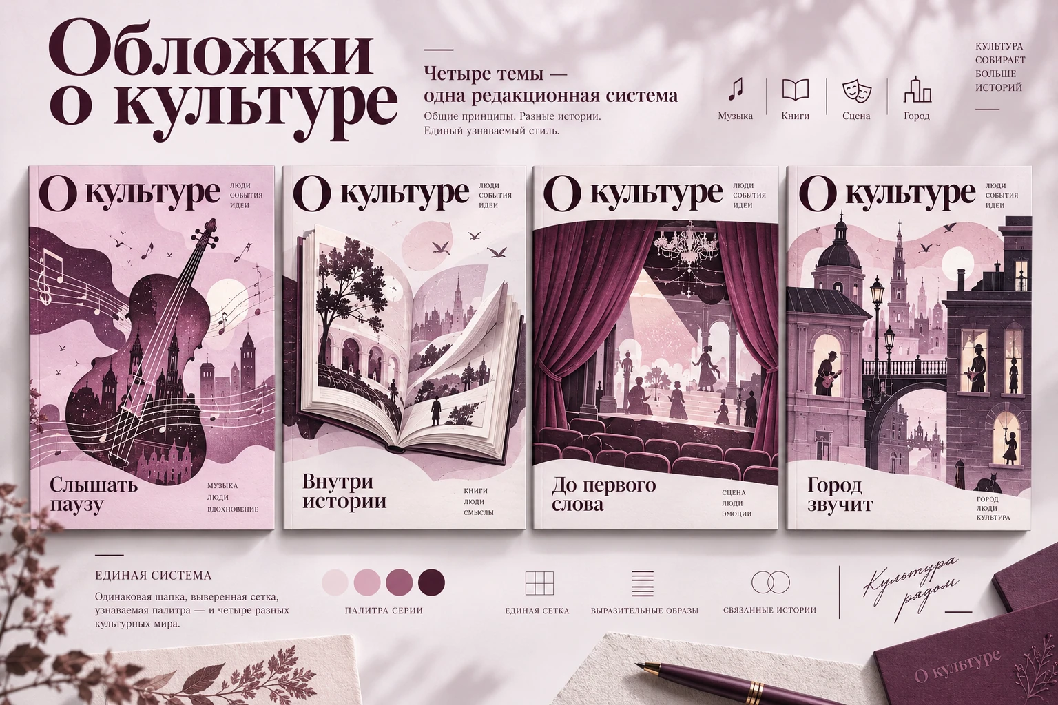 Обложки о культуре: Серия обложек