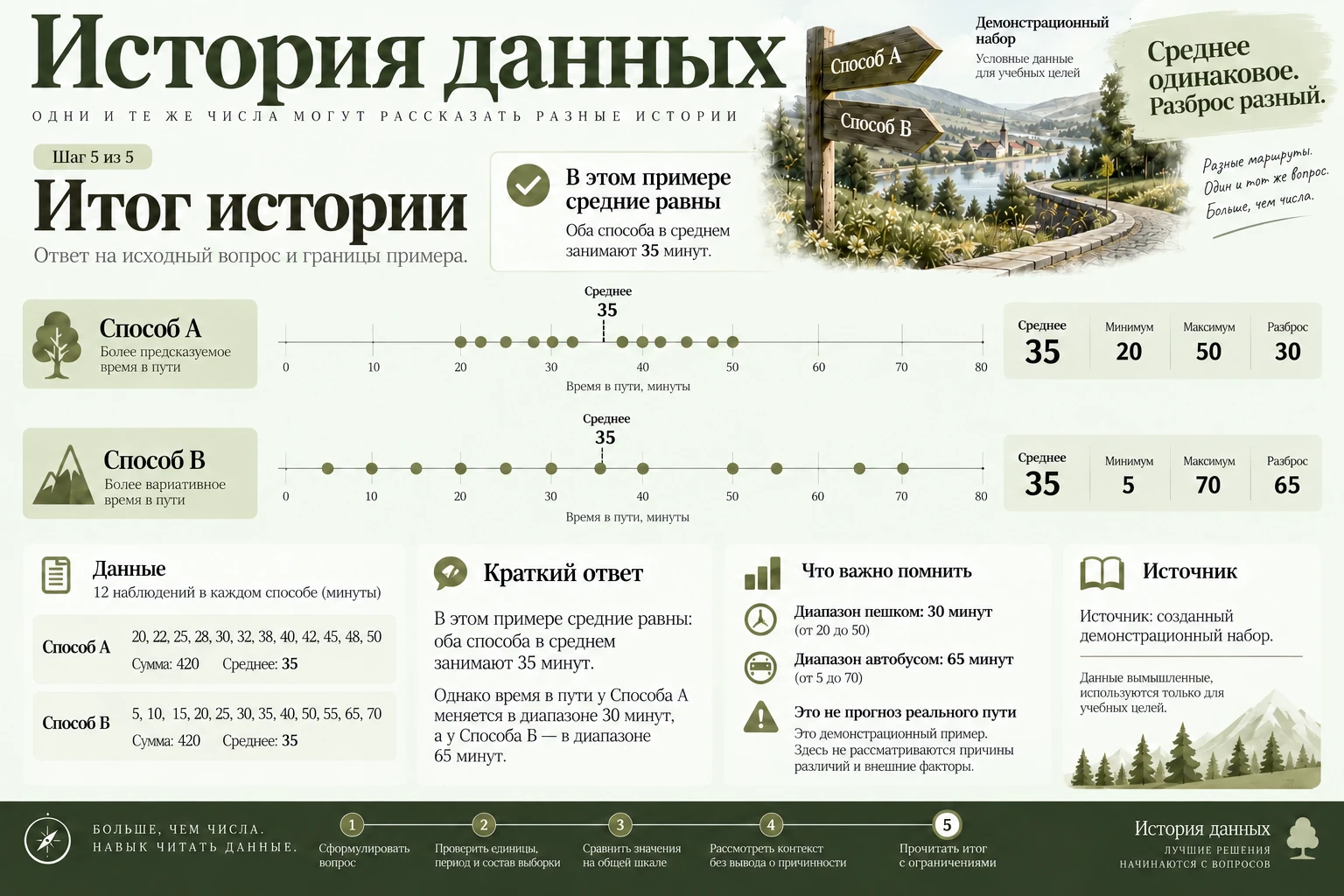 История данных: Итог истории