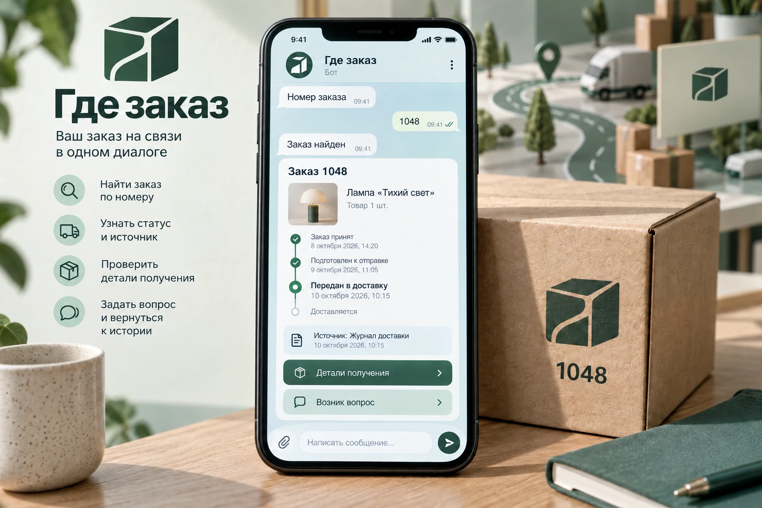 Где заказ — представление продукта