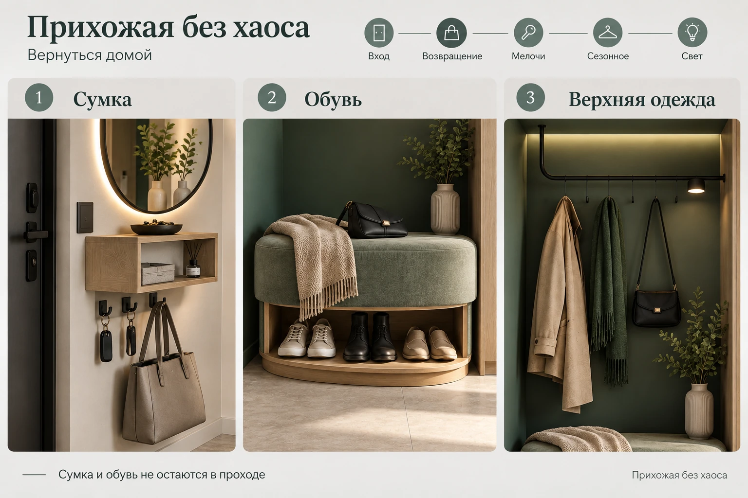 Прихожая без хаоса: Вернуться домой