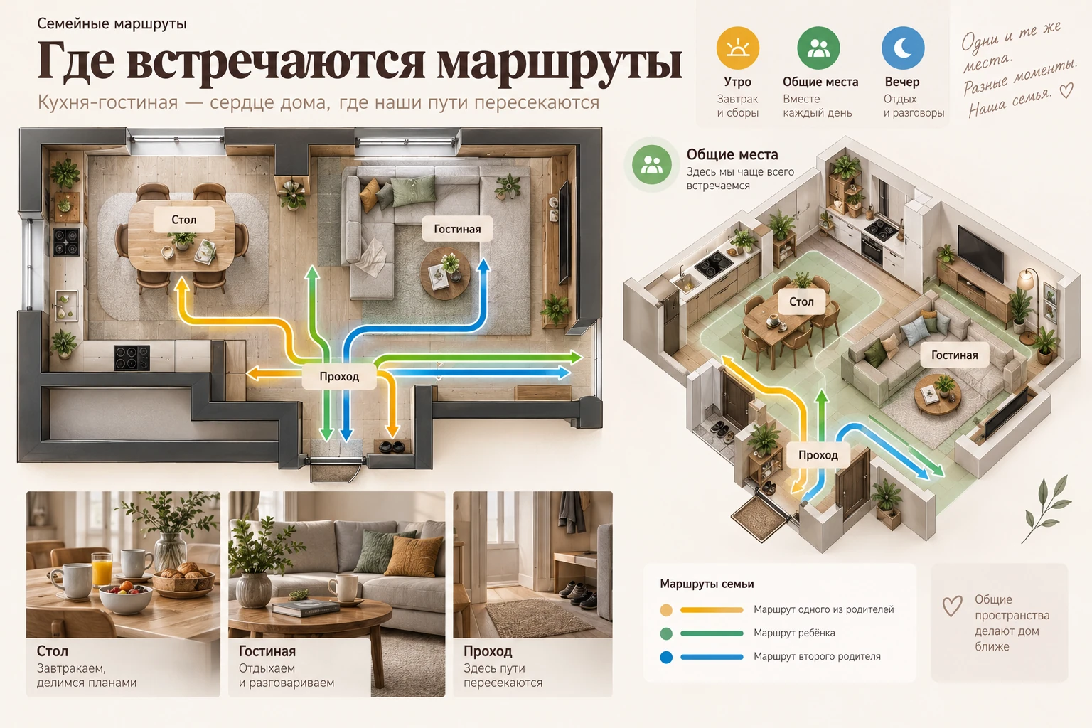 Семейные маршруты: Общие места