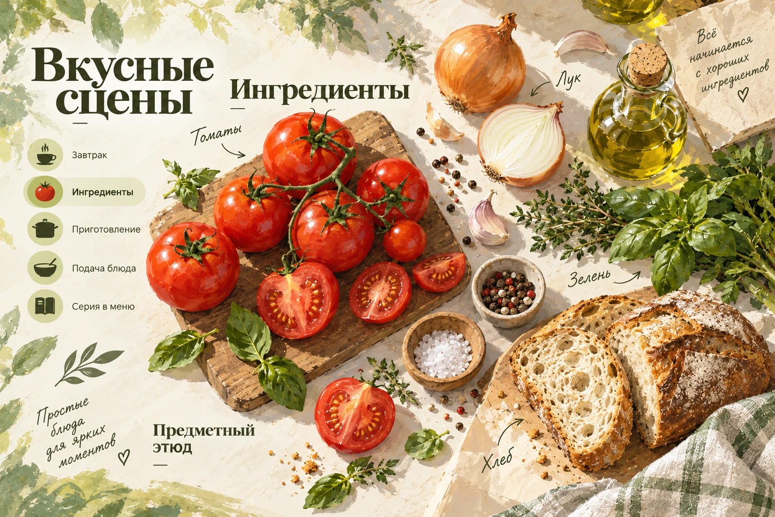 Вкусные сцены: Ингредиенты