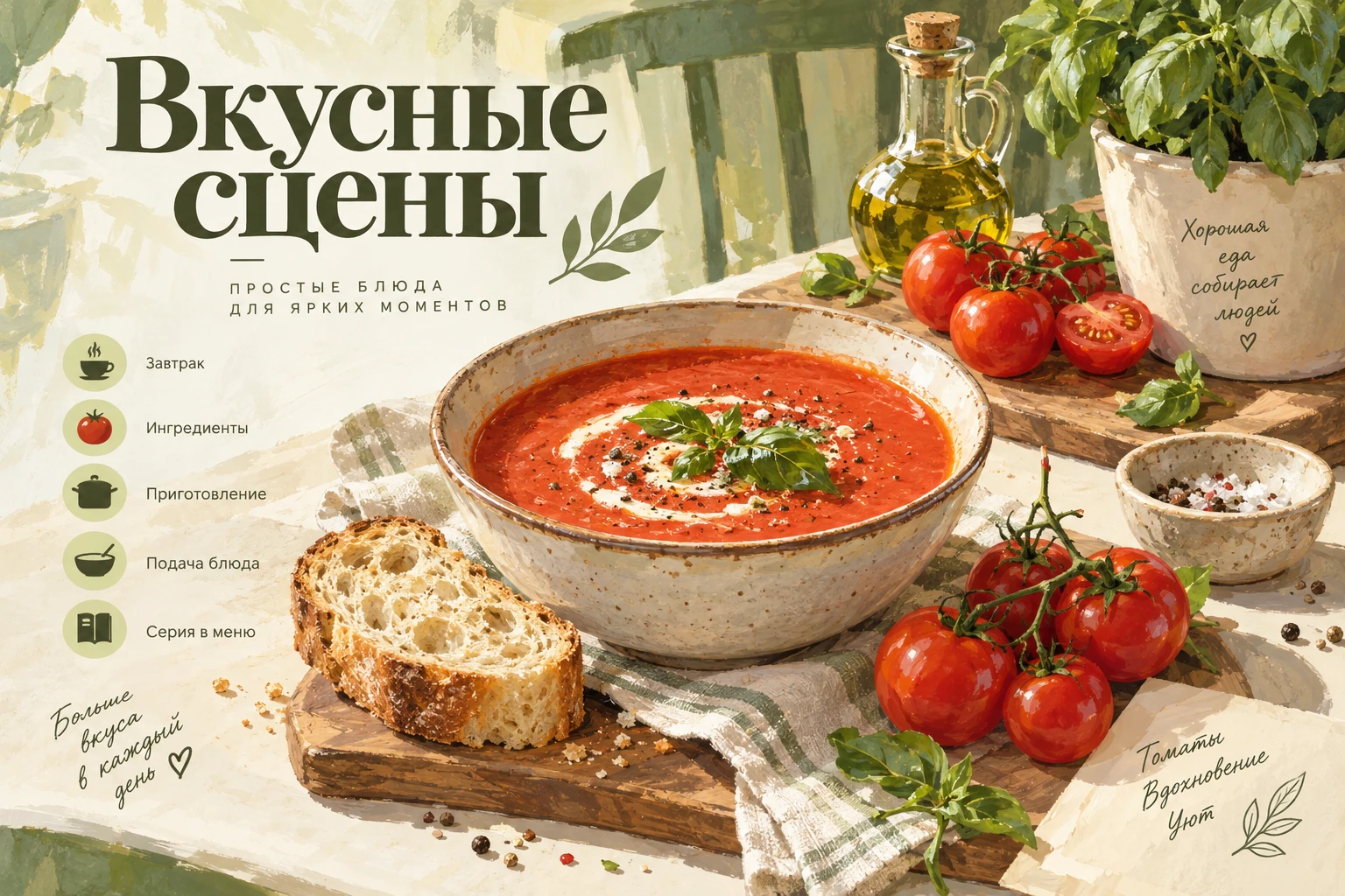 Вкусные сцены — представление продукта