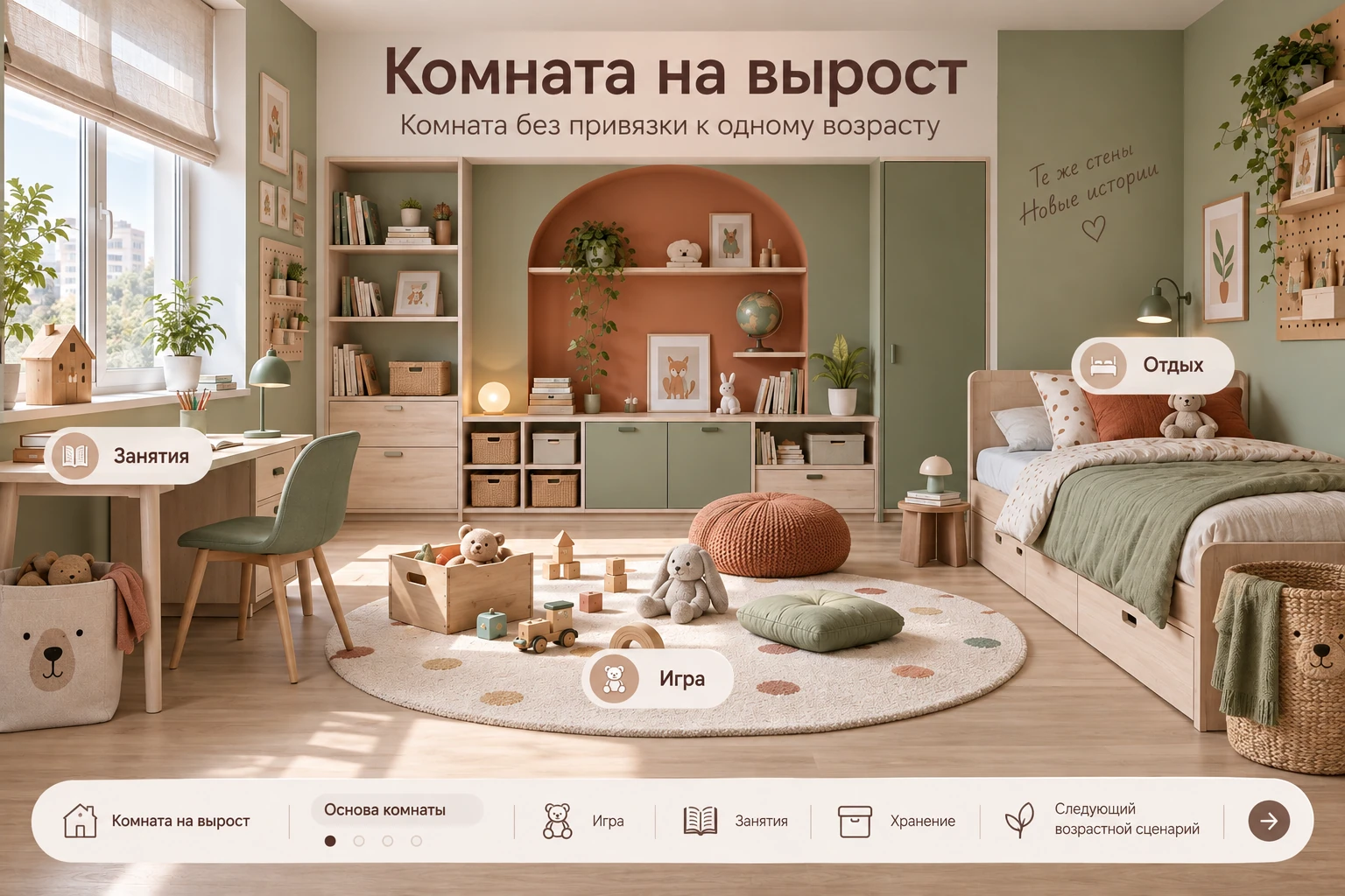 Комната на вырост: Основа комнаты