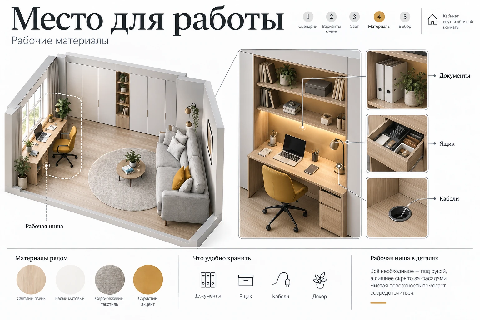 Место для работы: Рабочие материалы