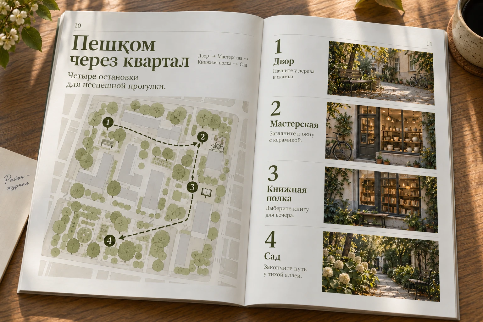Район — журнал: Маршрут по району