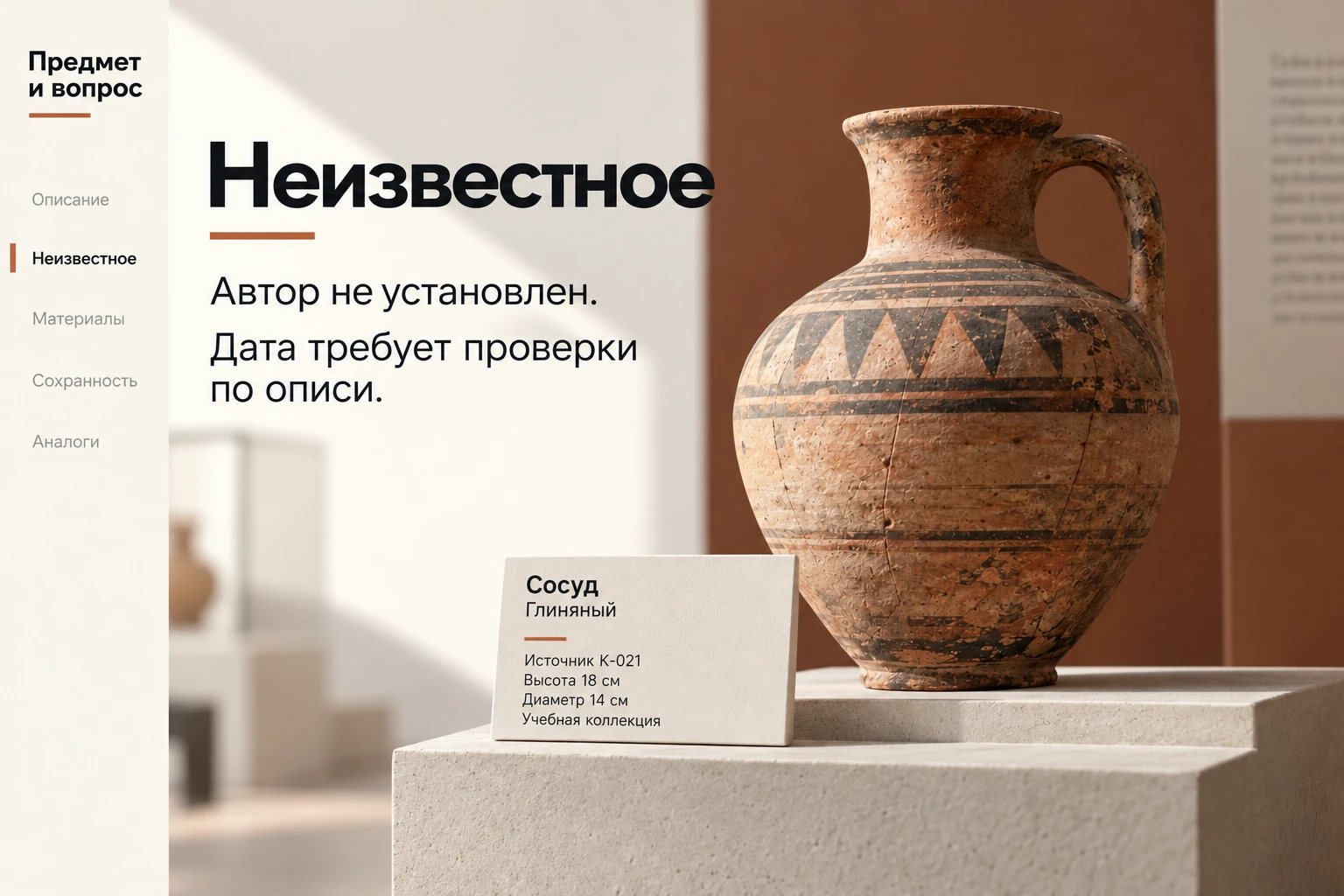 Предмет и вопрос: Неизвестное