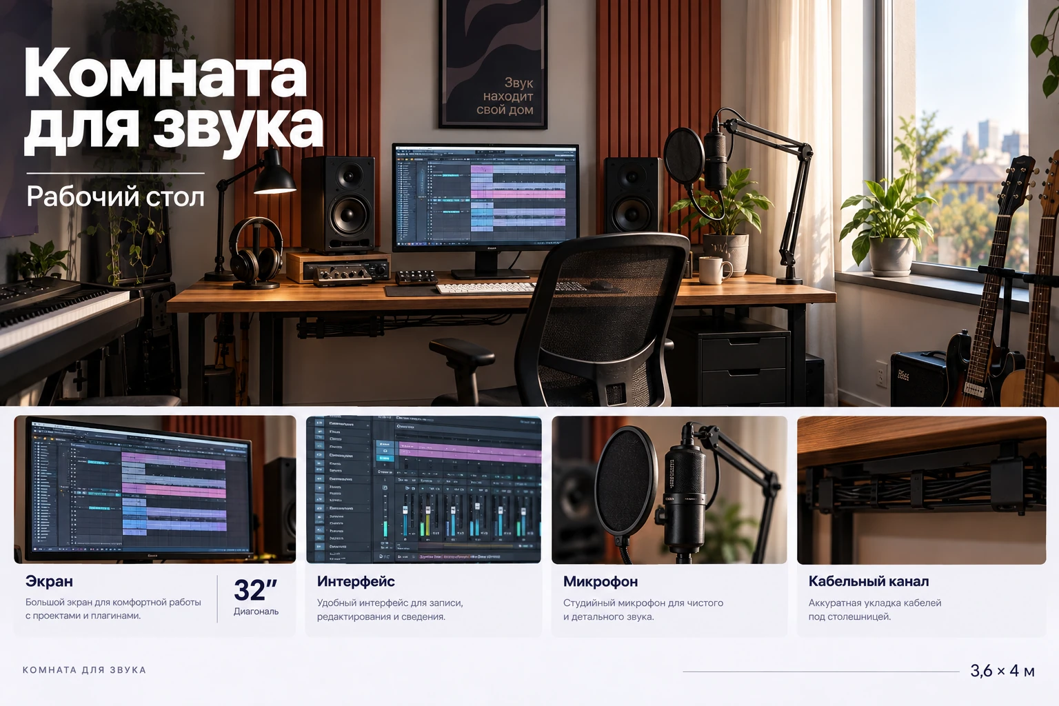 Комната для звука: Рабочий стол