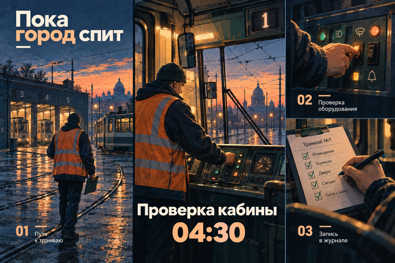 Пока город спит: Первый трамвай