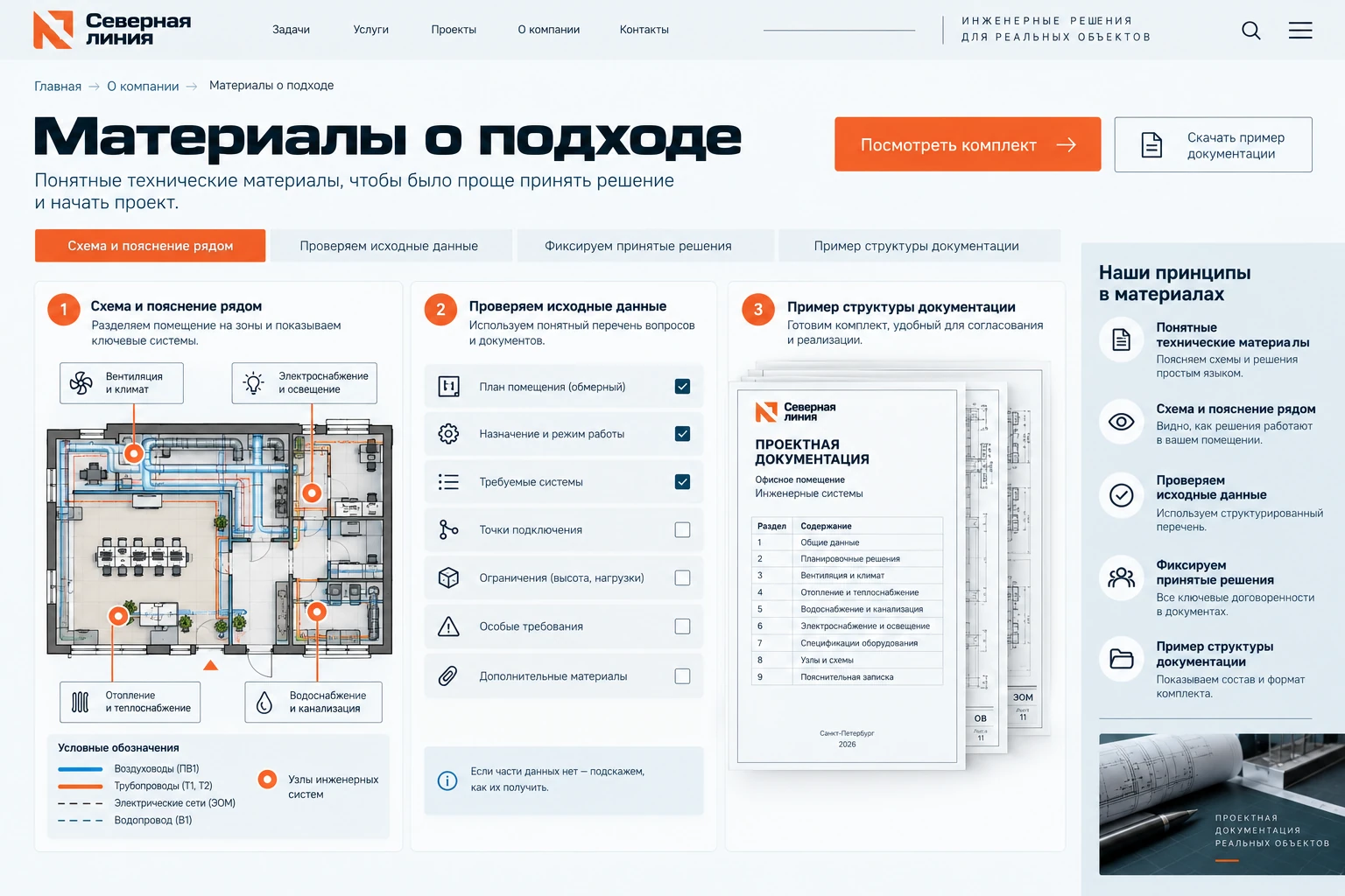 Северная линия: Материалы о подходе
