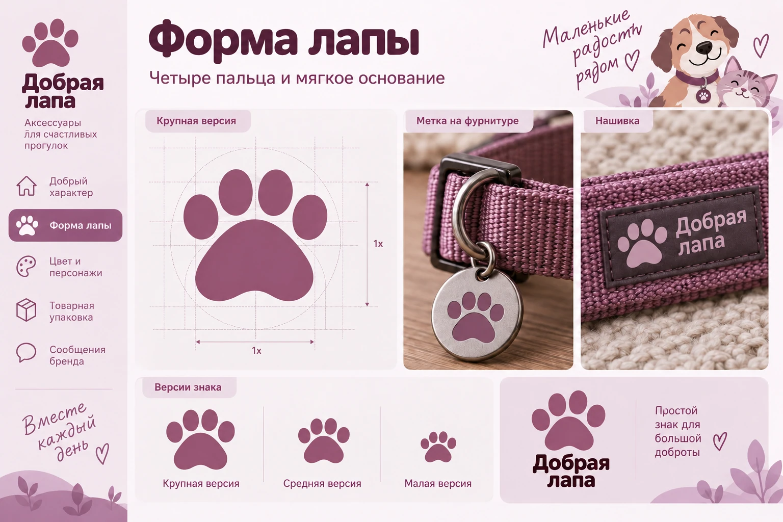 Добрая лапа: Форма лапы