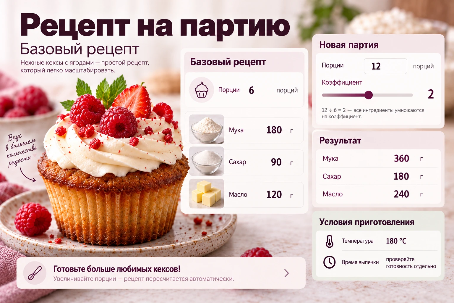 Рецепт на партию: Базовый рецепт