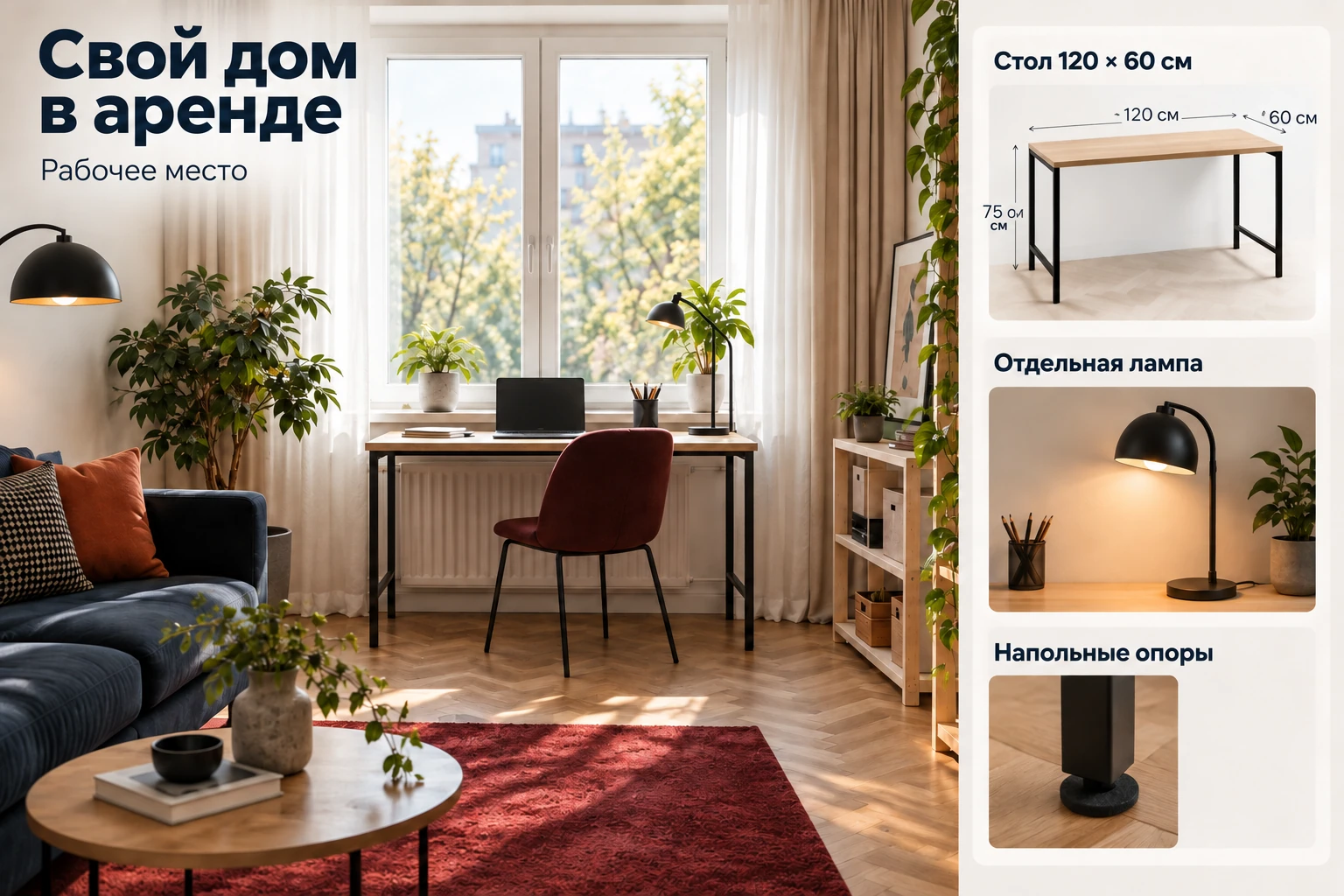 Свой дом в аренде: Рабочее место