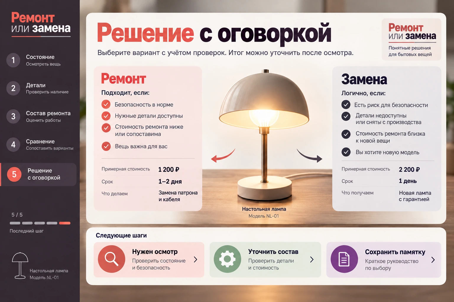 Ремонт или замена: Решение с оговоркой