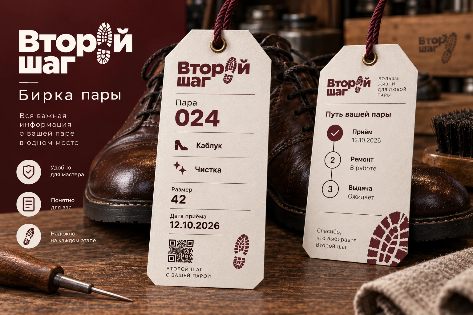 Второй шаг: Бирка пары