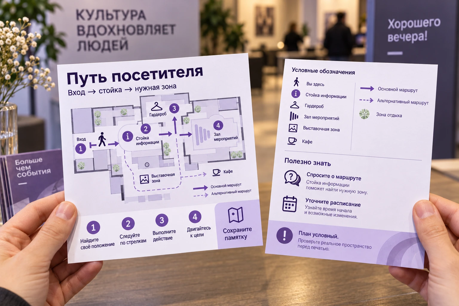 Путь посетителя: Памятка