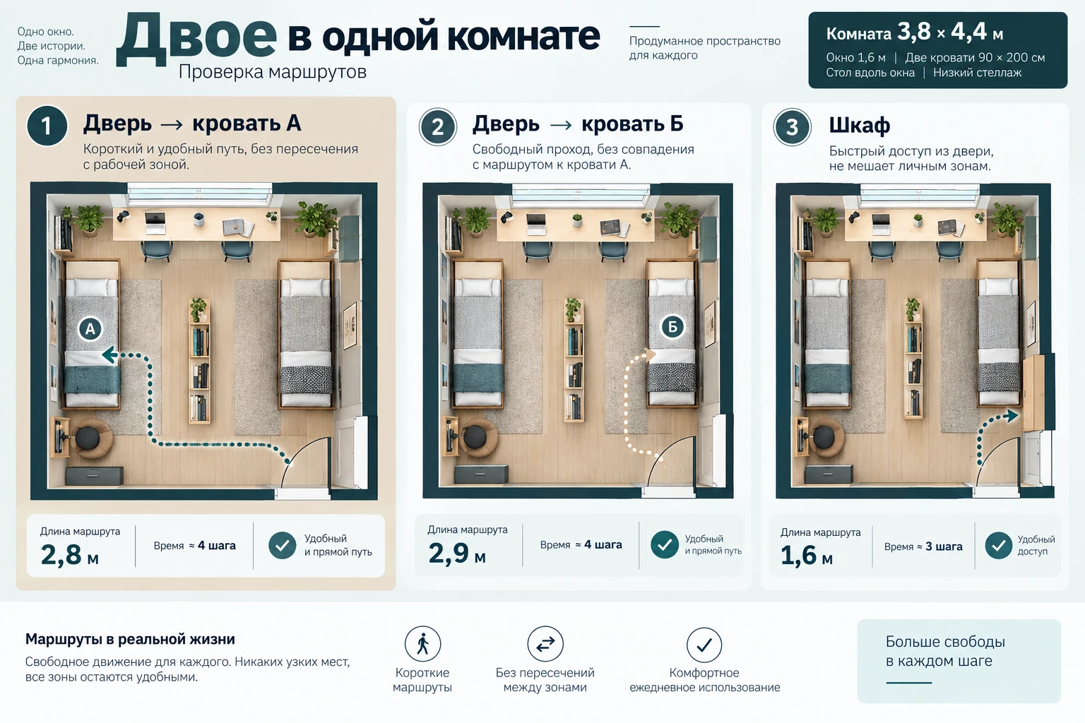 Двое в одной комнате: Проверка маршрутов