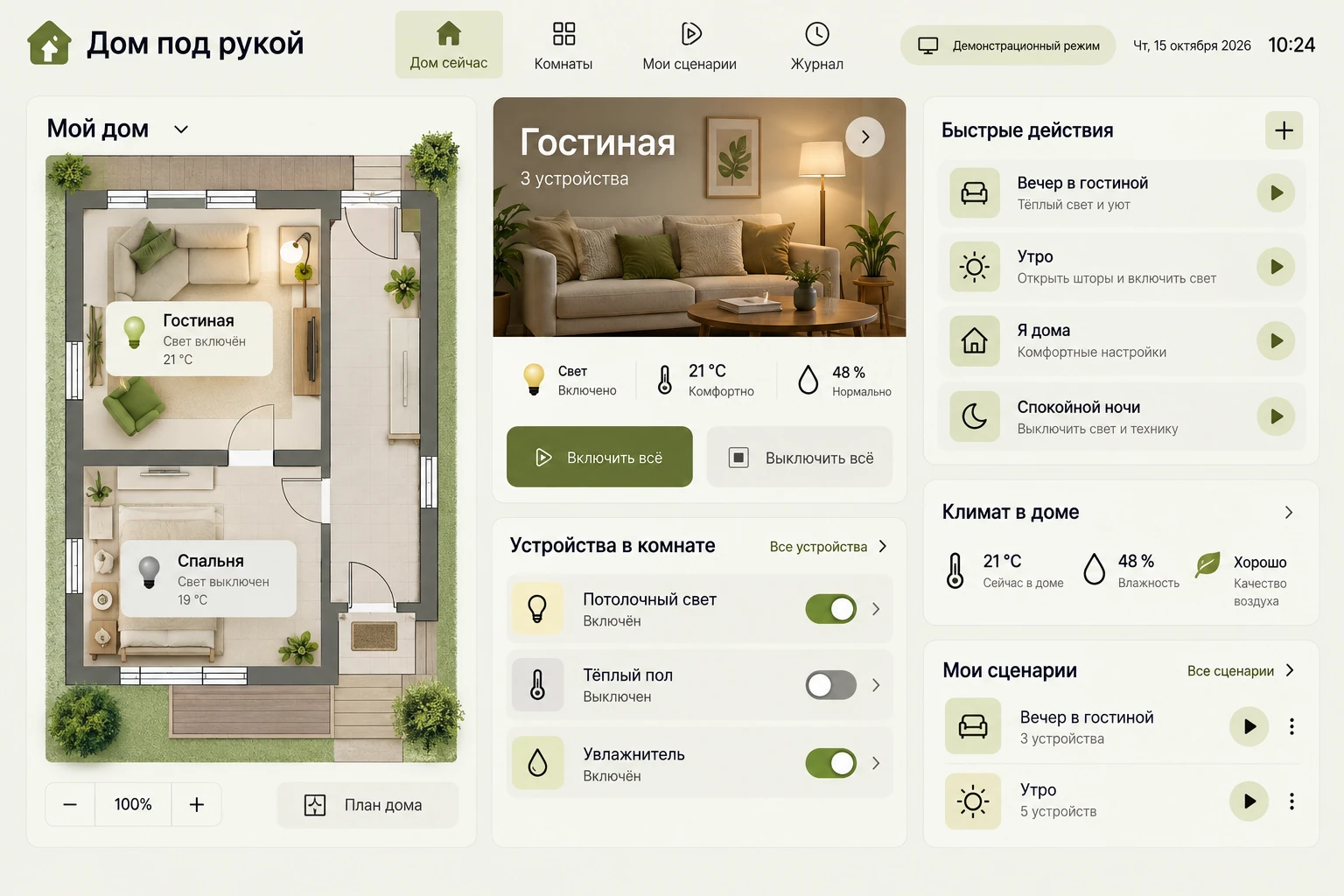 Дом под рукой: Дом сейчас