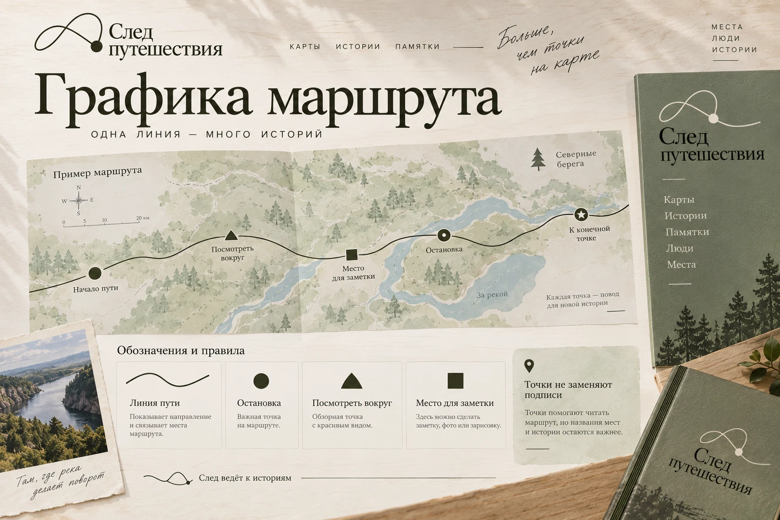 След путешествия: Графика маршрута