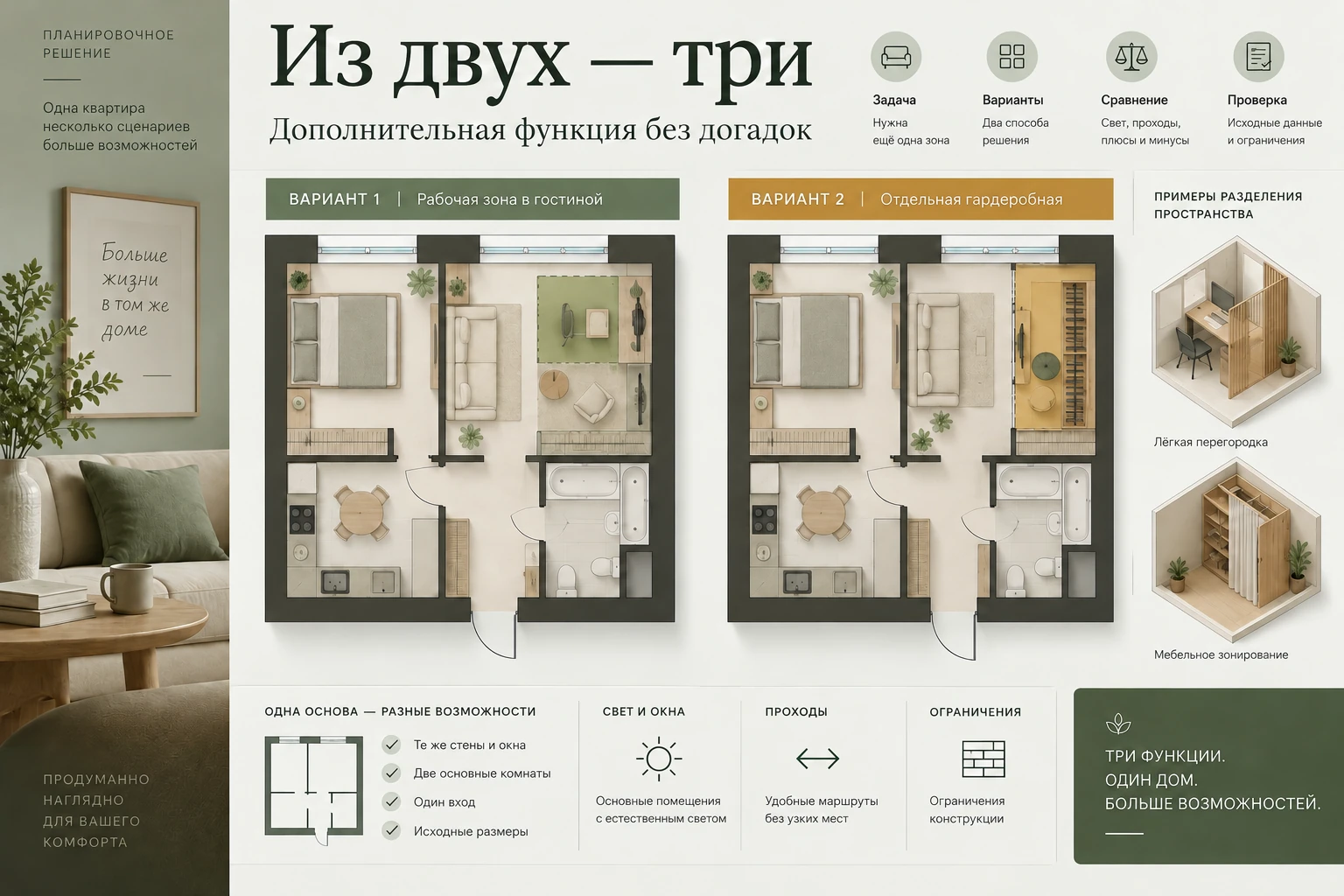 Из двух — три — представление продукта