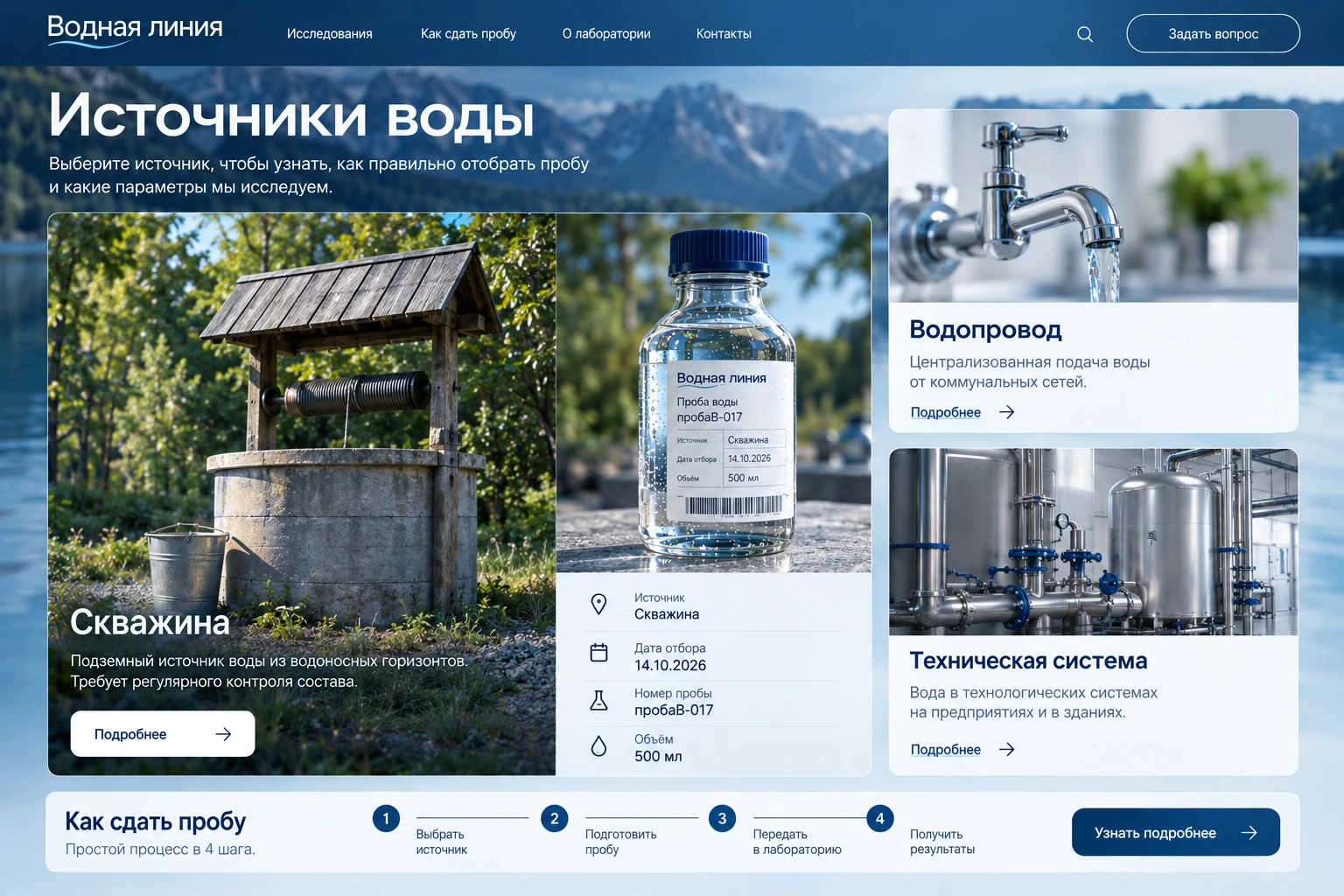 Водная линия: Источники воды