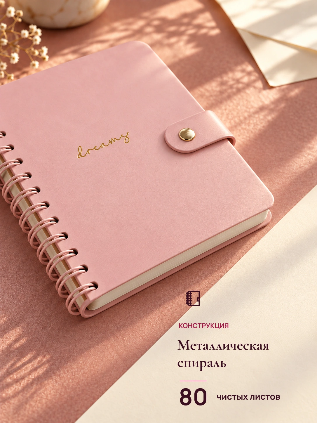 Заметки · спиральный блокнот: Металлическая спираль