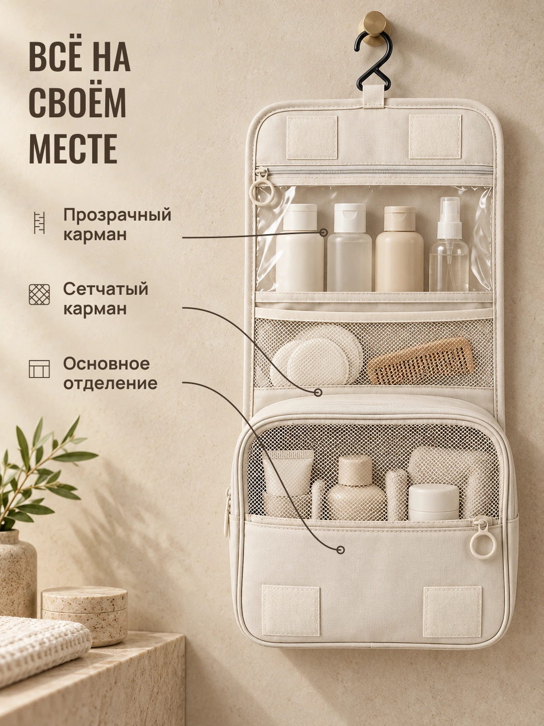Дорожная косметичка: ВСЁ НА СВОЁМ МЕСТЕ