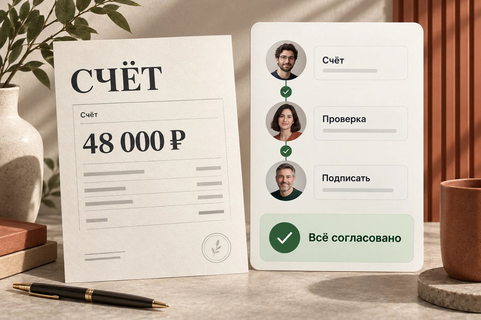 Концепт «Счёт»: Согласование документов
