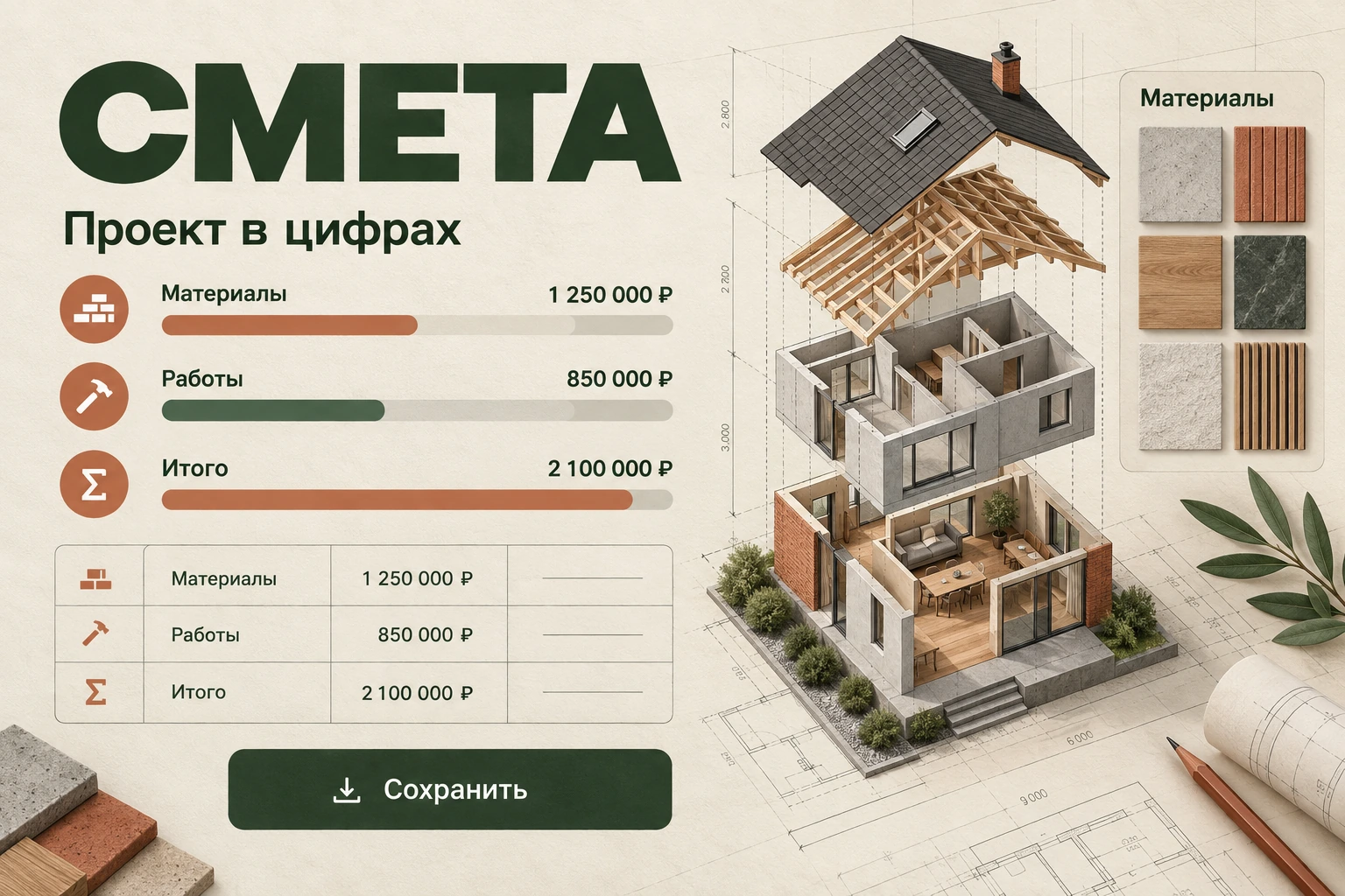 Концепт «Смета»: Сервис планирования бюджета